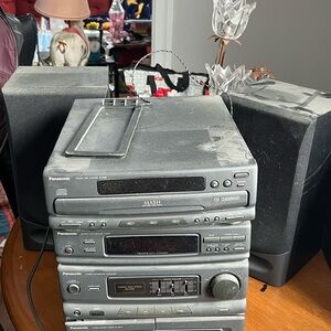 Panasonic Black and Gray Boombox System